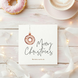 Minimalistisk julklump Ornament Julkort