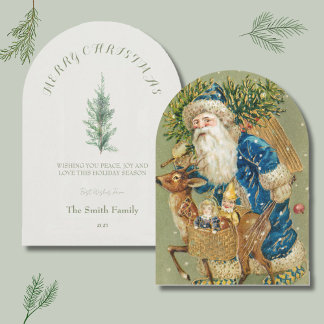 Minimalistisk julkort med Tomte