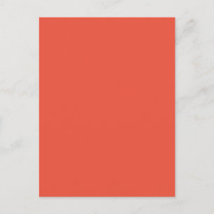 Minimalistisk julkort Modern korallstil Helg Vykort