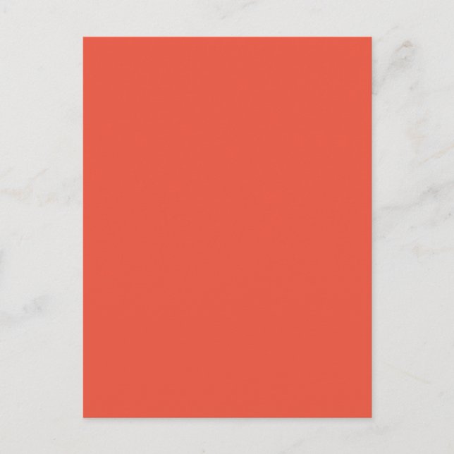 Minimalistisk julkort | Modern korallstil Helg Vykort (Framsida)