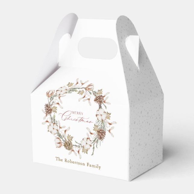 Minimalistisk julkrans presentaskar (Framsidan Sidan)