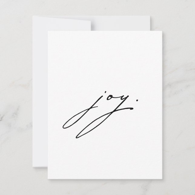 Minimalistisk jullkortsoffert julkort (Framsida)