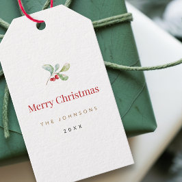 Minimalistisk julpresentetikett | Elegant Presentetikett