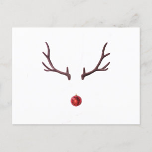 Minimalistisk julren helg vykort