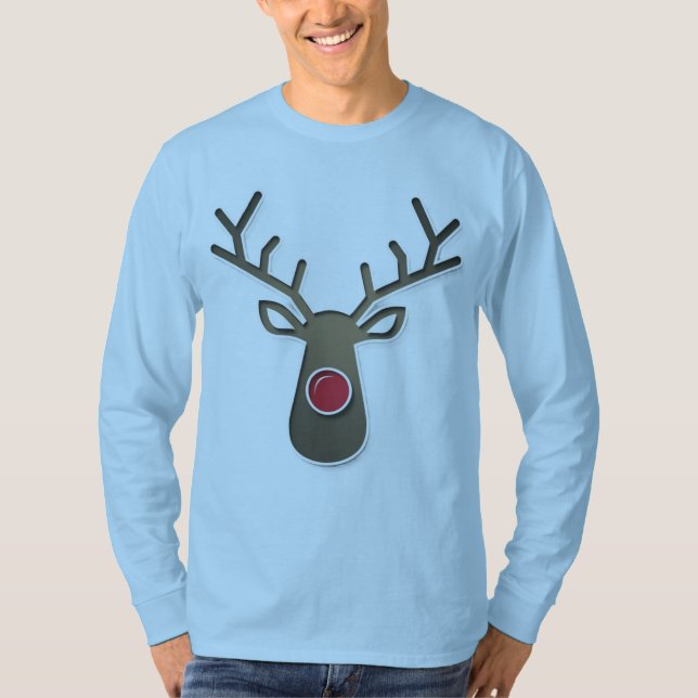 Minimalistisk julrener T-Shirt (Framsida)