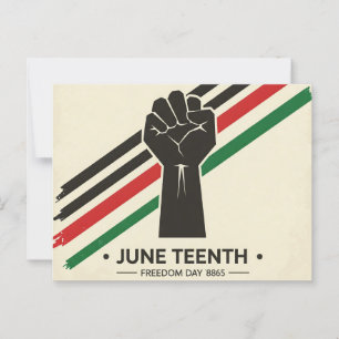 minimalistisk Junetelfte Vykort