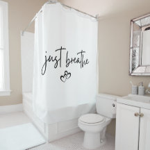 Minimalistisk "Just Breathe" - enkel inspirationel