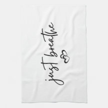 Minimalistisk "Just Breathe" - enkel inspirationel