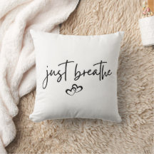 Minimalistisk "Just Breathe" - enkel inspirationel