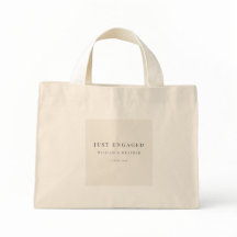 Minimalistisk 'Just Engaged' handväska | Varm elfe