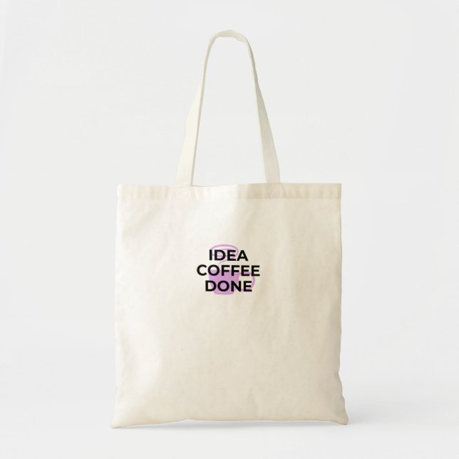 Minimalistisk kaffedefinition typografi toteväska tygkasse (Framsidan)