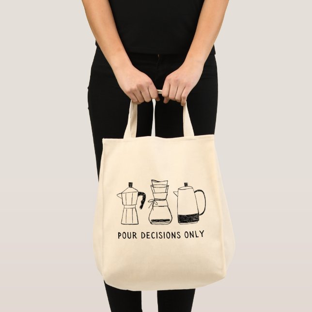 Minimalistisk kaffefanatiker tygkasse (Framsida (produkt))