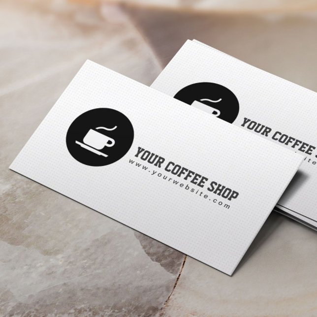 Minimalistisk kaffekaffekaffe Kopp Cafe-kaffe Visitkort (Skapare uppladdad)