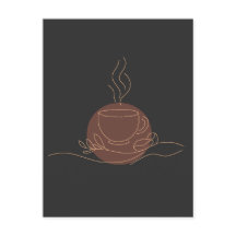 Minimalistisk kaffekonst - kaffe älskare