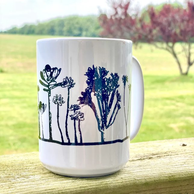 Minimalistisk kaktus kaffemugg (Skapare uppladdad)