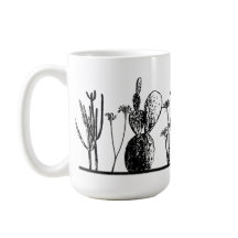 Minimalistisk kaktus kaffemugg