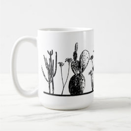Minimalistisk kaktus kaffemugg