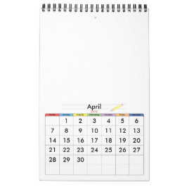 Minimalistisk kalender ÅR/STORLEK/FÄRG/DESIGN
