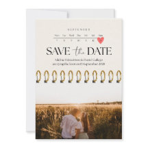 Minimalistisk kalender Spara datum-mall