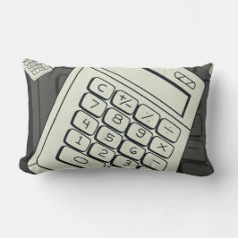 Minimalistisk kalkylator och matematisk mönsterill lumbarkudde