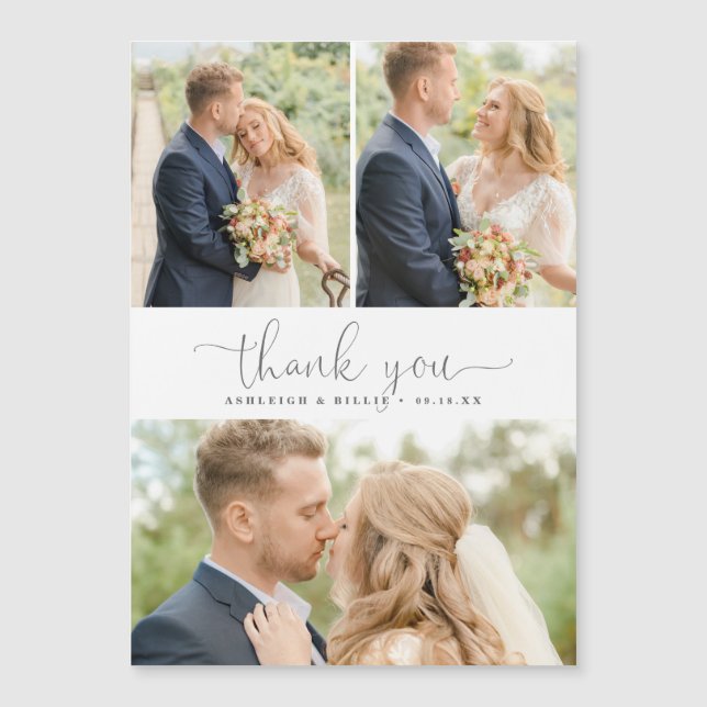 Minimalistisk kalligrafi 3 Photo Collage Tack (Framsida)