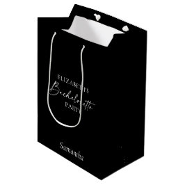 Minimalistisk kalligrafi Bachelorette Party Black