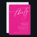 MINIMALISTISK Kalligrafi elegant 30-årsfest ljusrö Inbjudningar<br><div class="desc">av kat massard / WWW.SIMPLYSWEETPAPERIE.COM
Älskar designen,  men vill se några ändringar - ett annat färgschema,  produkt,  lägg till ett foto eller anpassad för en annan tillfälle - ingen fara,  kontakta mig helt enkelt,  kat@simplysweetPAPERIE.com Jag är glad att hjälpa till!</div>