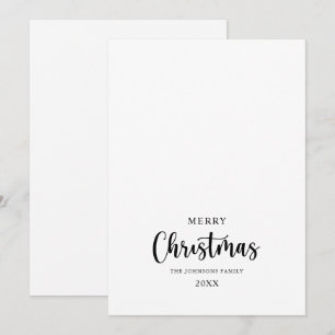 Minimalistisk kalligrafi God jul Julkort