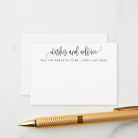 Minimalistisk kalligrafi Nya föräldrar Önskemål &