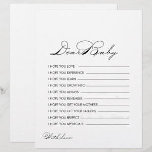Minimalistisk kalligrafi Önskemål för Baby