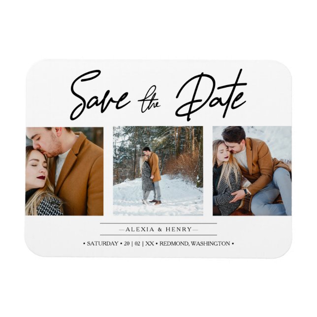 Minimalistisk kamera 3-Anpassningsbars fotopon, pa Magnet (Horisontell)