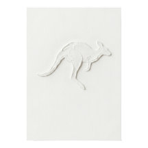 Minimalistisk känguruj Line Art Affisch