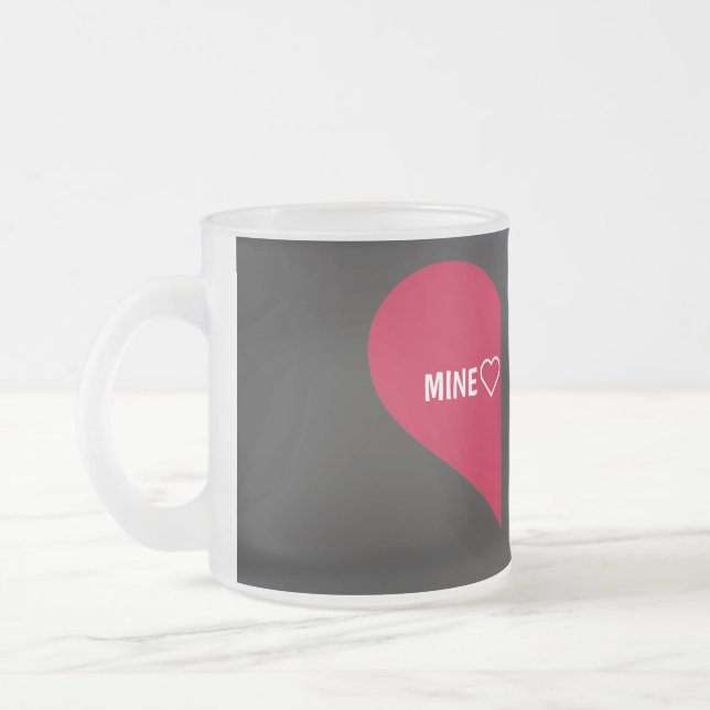 Minimalistisk Kärlek Kaffe Mugg (Vänster)
