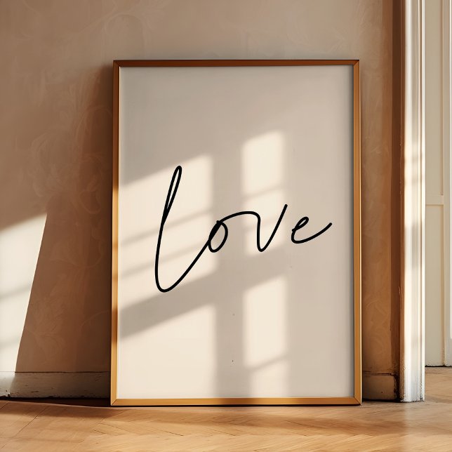 minimalistisk kärlek poster (Skapare uppladdad)