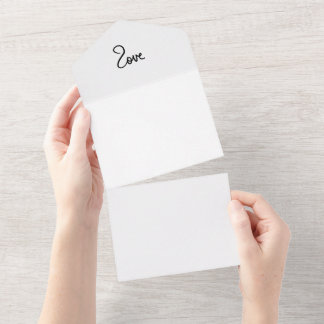 Minimalistisk "kärlek"-typografidesign