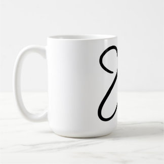 Minimalistisk "kärlek"-typografidesign kaffemugg