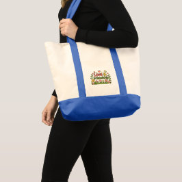 Minimalistisk "Kärlek & Vänner" Canvas Totebag Tygkasse