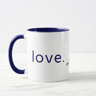 Minimalistisk kärleksdesign - Alla hjärtans dag-gå Mugg