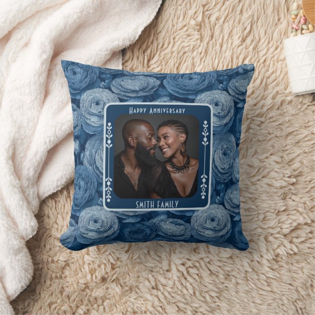 Minimalistisk kastkudde för bröllopsjubileum kudde (Filt)