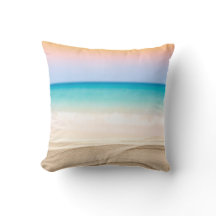 Minimalistisk Kastkudde – Solnedgång Ocean Gradien