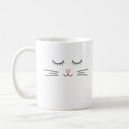 Minimalistisk katt Ansikte Mugg