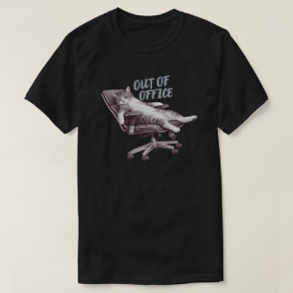 Minimalistisk kattdesign för ledig tjänst t shirt