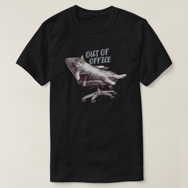 Minimalistisk kattdesign för ledig tjänst t shirt (Design framsida)