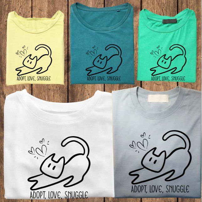 Minimalistisk kattförälder t shirt (Skapare uppladdad)