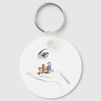 Minimalistisk kattnyckelring nyckelring