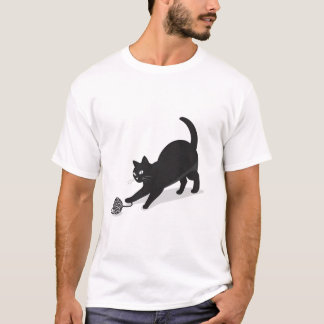 Minimalistisk kattvektor | Lönsam T-Shirt-design T Shirt