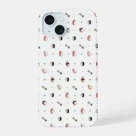Minimalistisk Kawaii Sushi Mönster Söt Japansk Mat