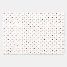 Minimalistisk Kawaii Sushi Mönster Söt Japansk Mat