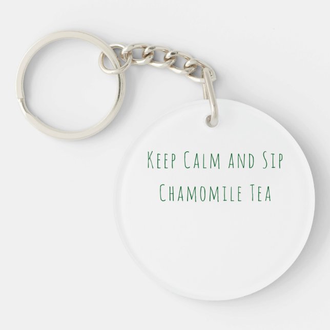 Minimalistisk Keep Calm and Sip Chamomile Tea-cita (Framsidan)