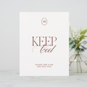 Minimalistisk 'Keep Cool' djup terrakotta bröllops